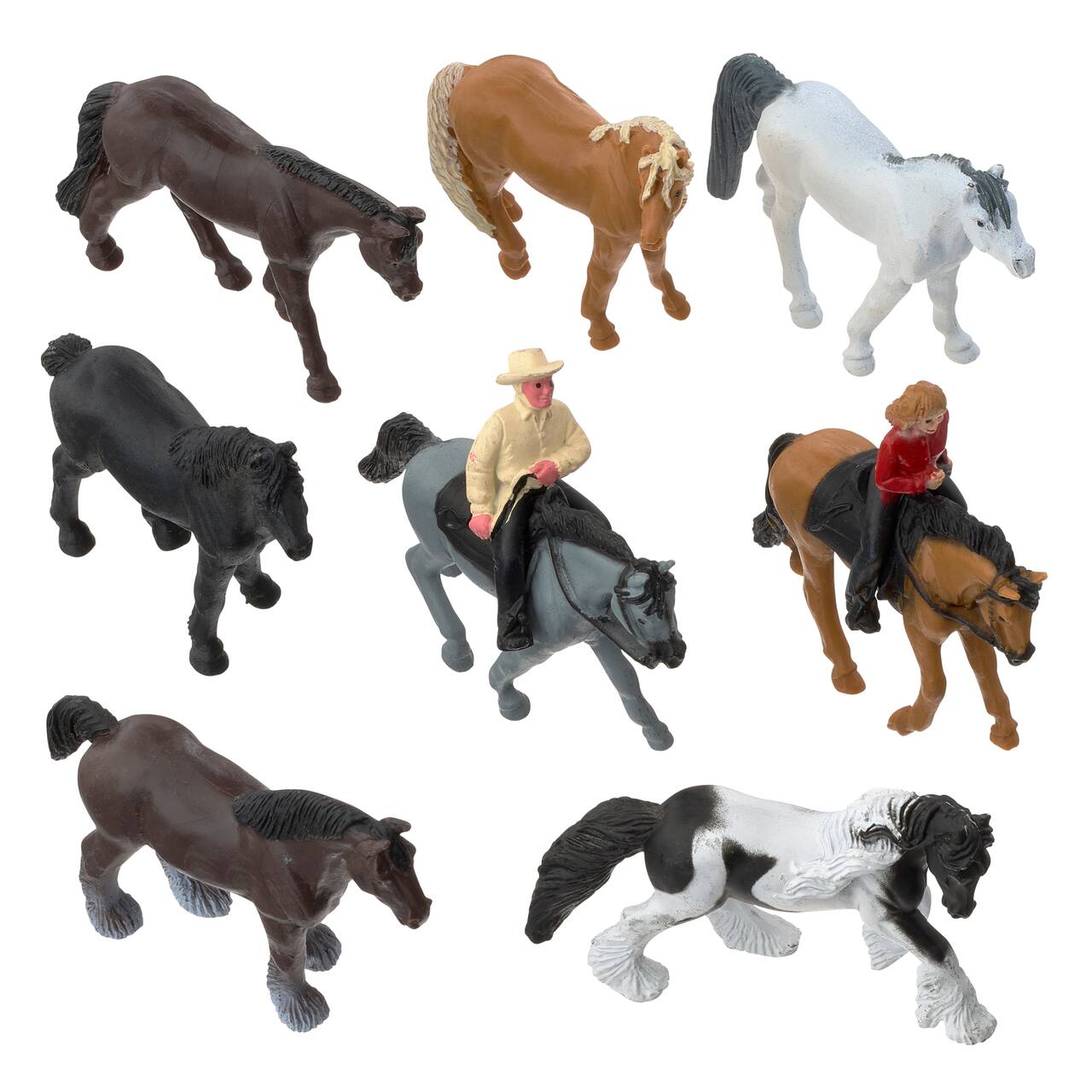 12 Pack: Safari Ltd® TOOBS® Horses & Riders Set